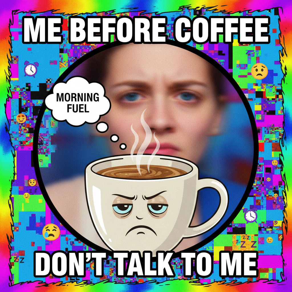 My blood type is coffee. My love language is a fresh brew. Don't talk to me before my first cup.