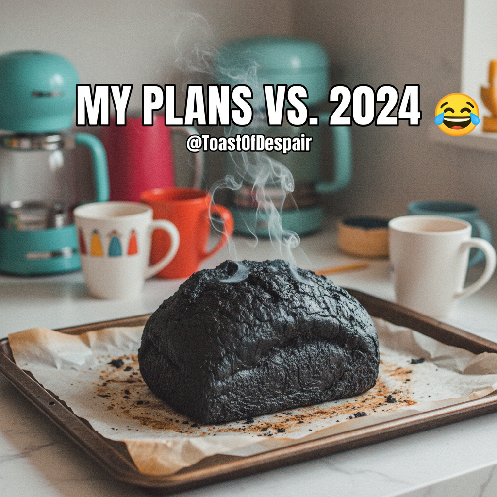 Tried to bake bread, ended up with a charcoal briquette. Send help (and pizza). #CookingFail