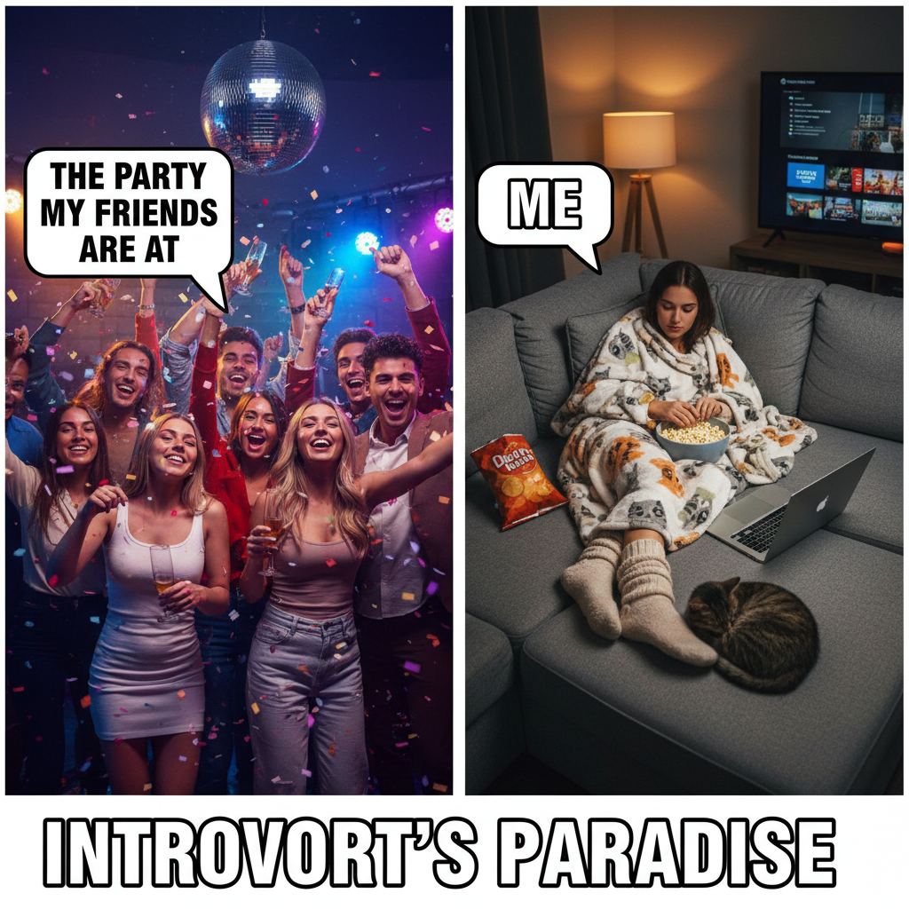 Friday night plans: wild party. Friday night reality: wild party... with my couch and Netflix.