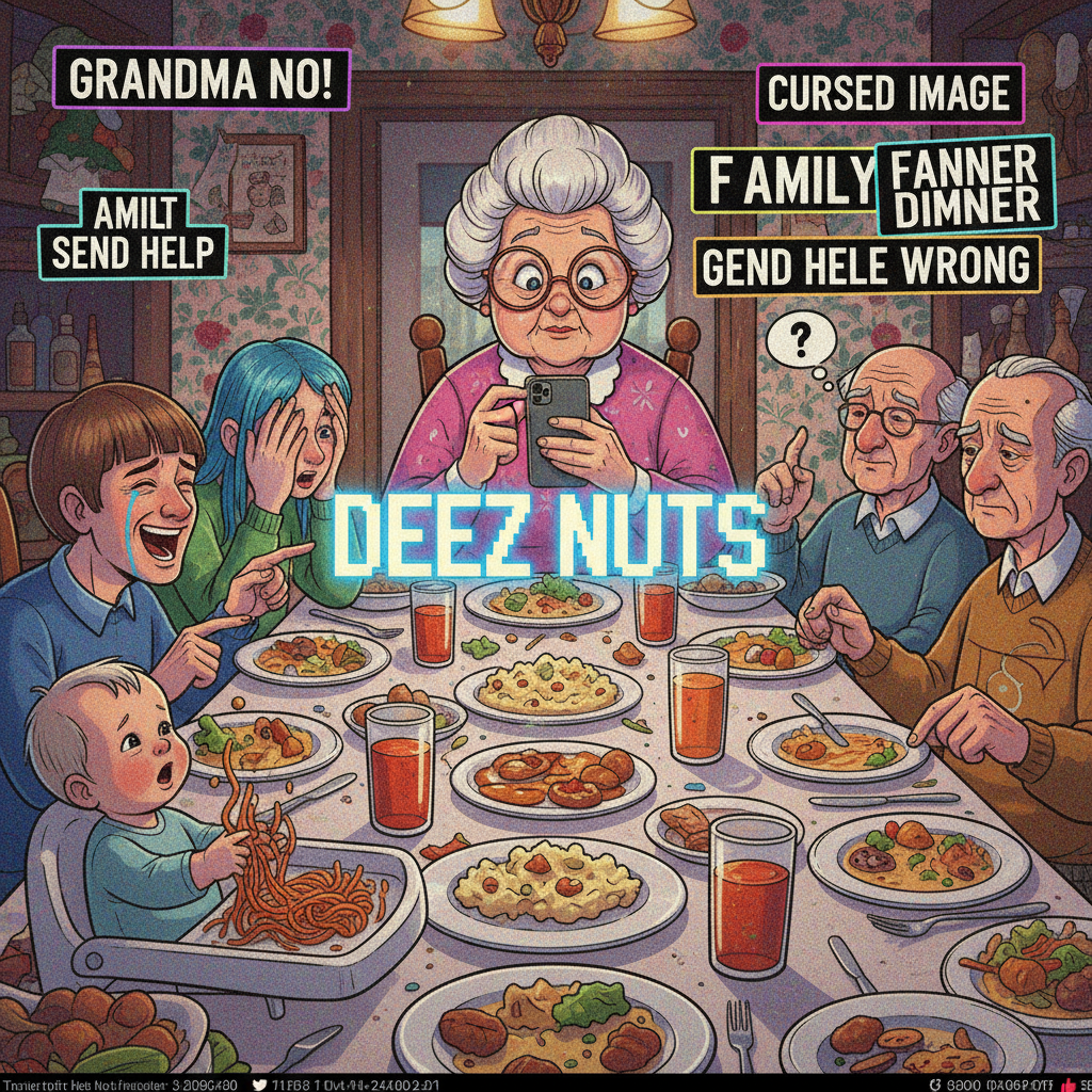 Grandma just asked if my 'internet friends' are coming to dinner. It's chaos.