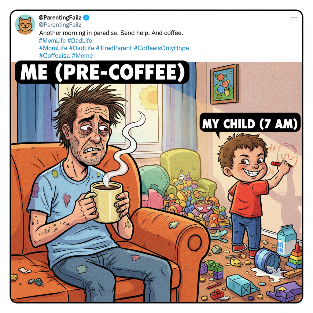 My kid just asked if 'adulting' is a job. Send help. And coffee.
