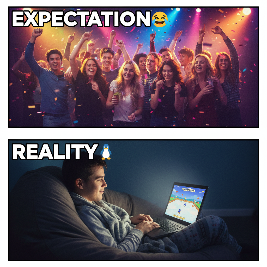 Friday night plans: Club. Friday night reality: Club Penguin.