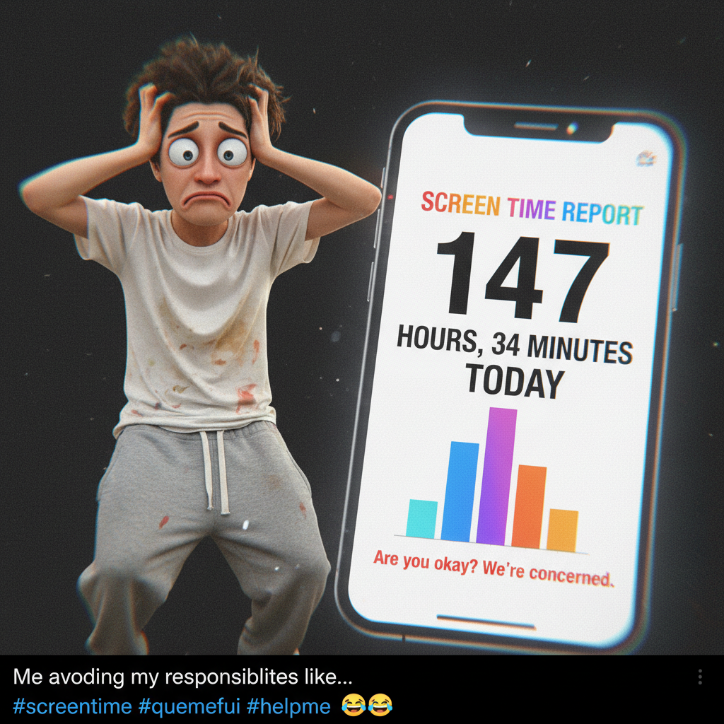 Just checked my screen time. I need to start charging my phone for rent.