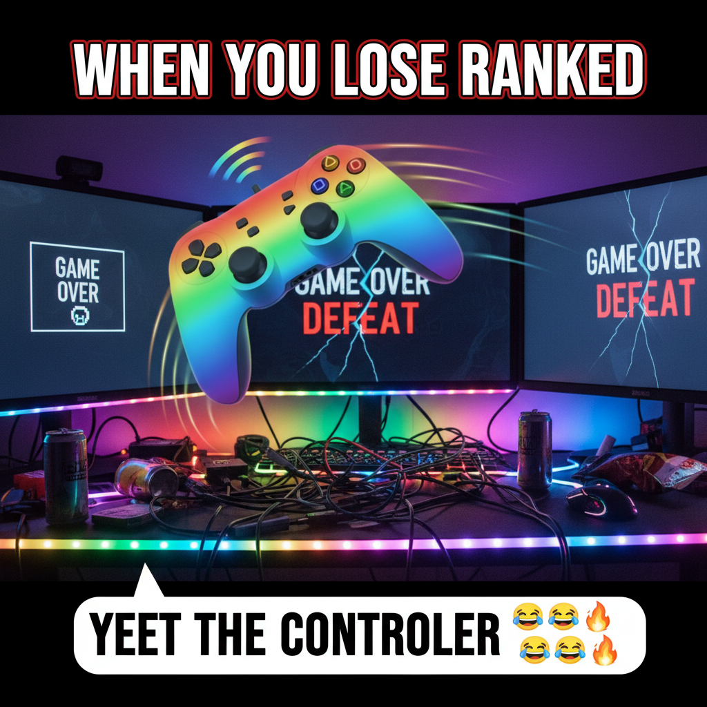 Lost to a level 1 bot. My controller is now in orbit. Send thoughts & prayers.