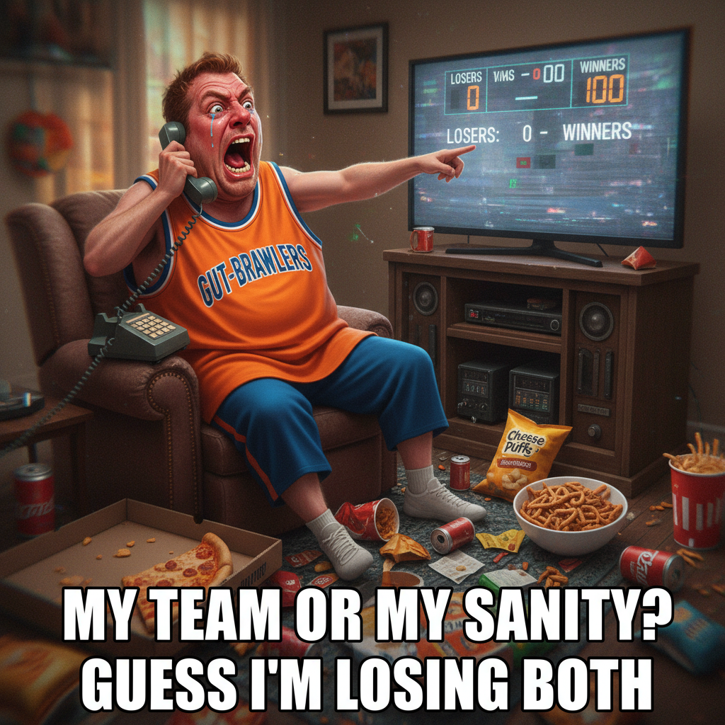 My team loses one game: 'FIRE EVERYONE! TRADE THE WHOLE ROSTER! WE'RE CURSED!'