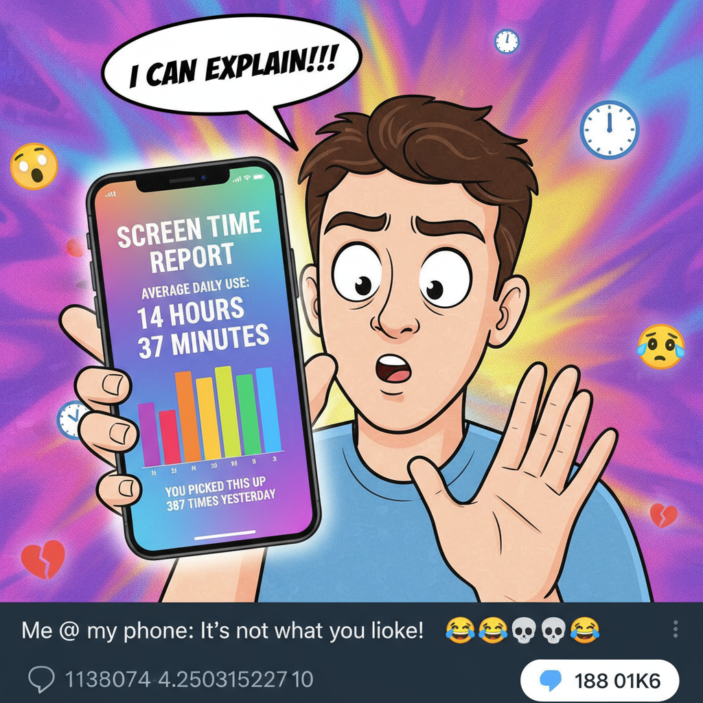 My screen time report just called me out. I told it to mind its own business.