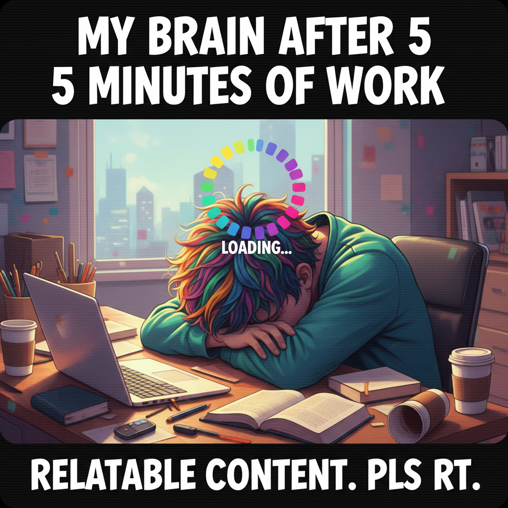 Monday morning: My brain is still buffering. Please try again Wednesday.