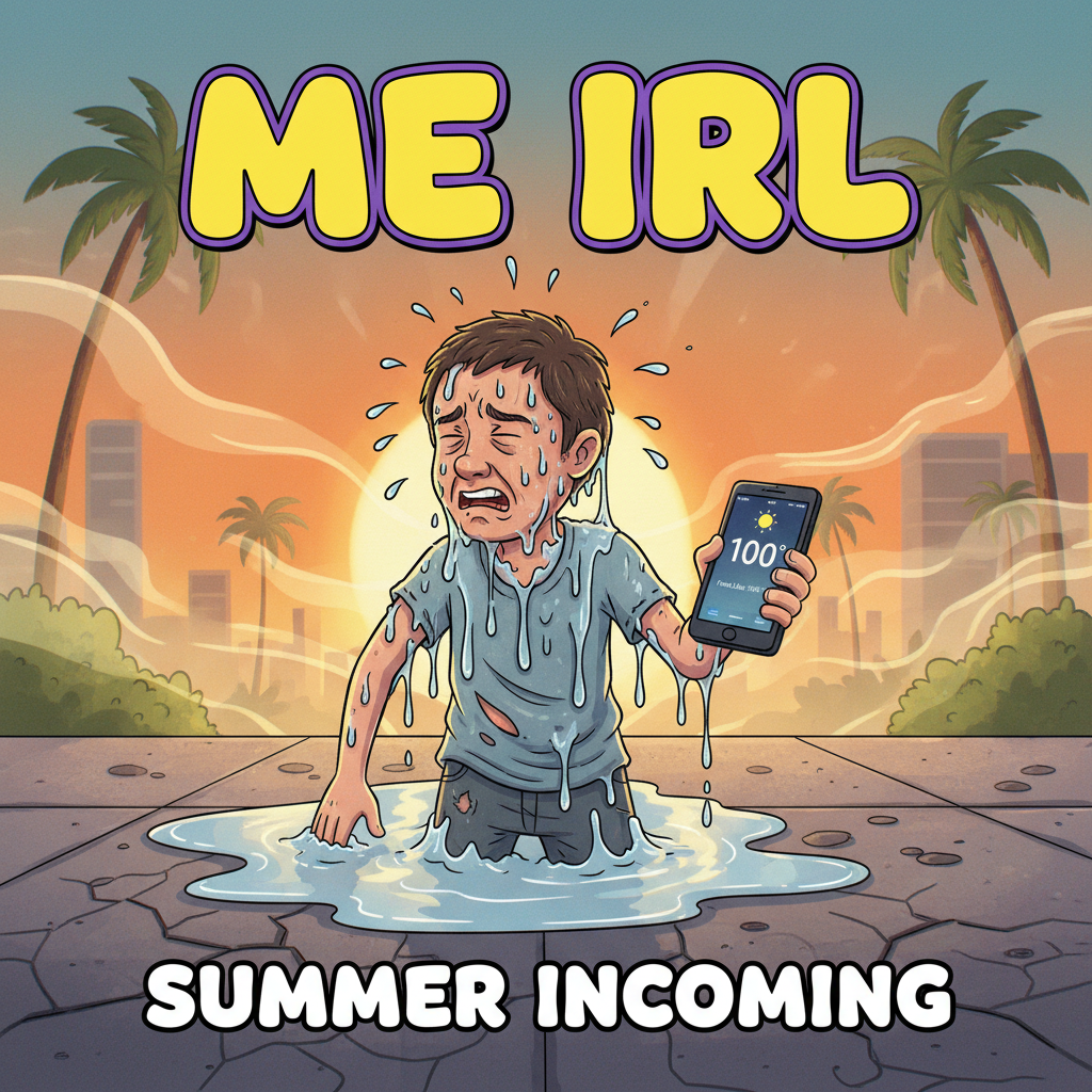 My weather app said 'feels like 100' so I guess I'm just living in a soup now. Send ice.