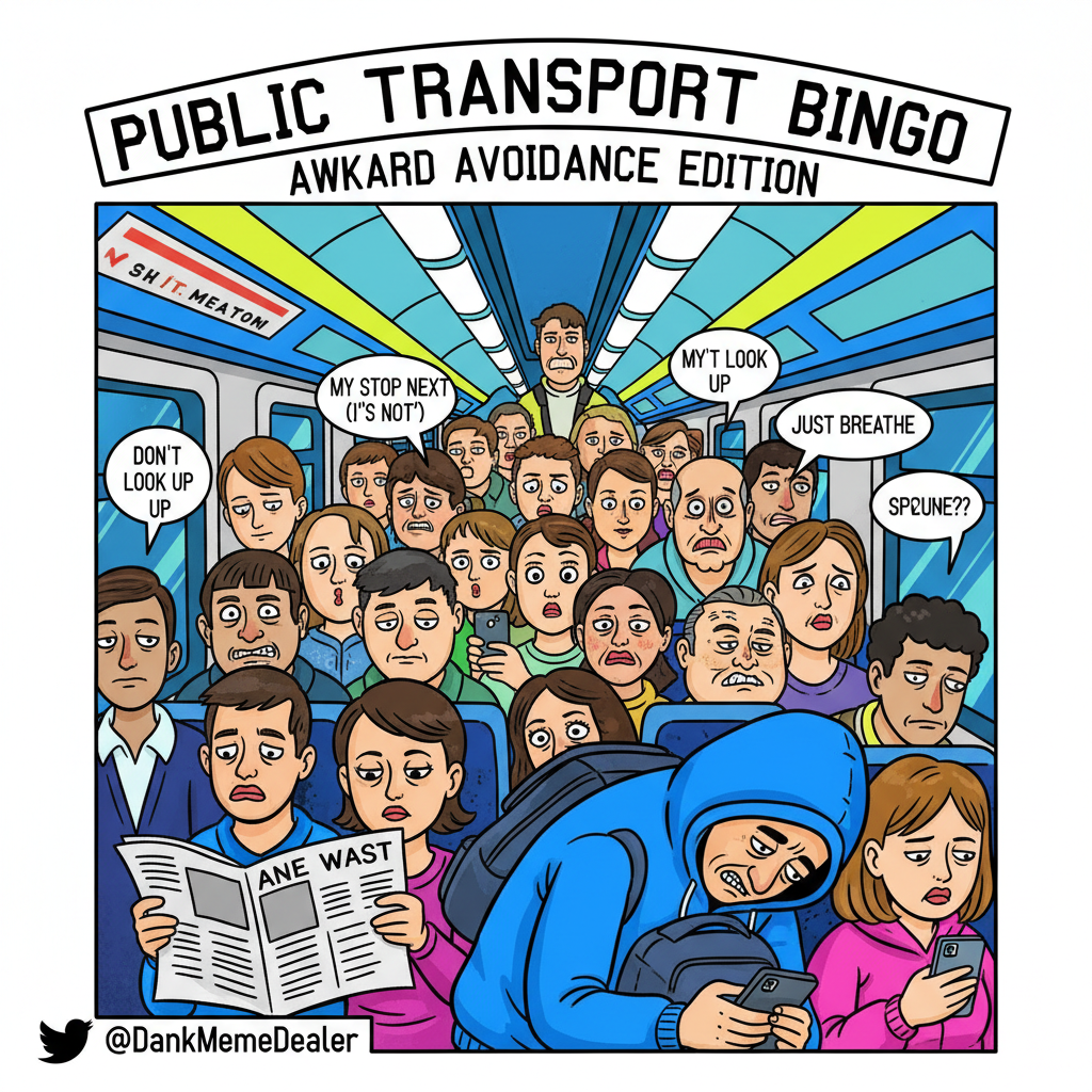 Public transport is just a social experiment on how long we can all pretend not to smell each other.