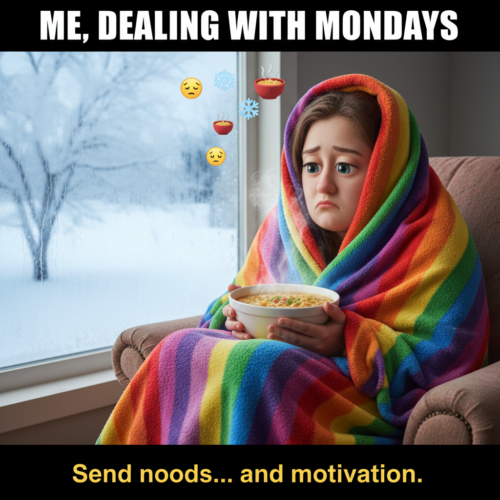My brain during seasonal depression: 'Is it soup season or is my soul just cold?'
