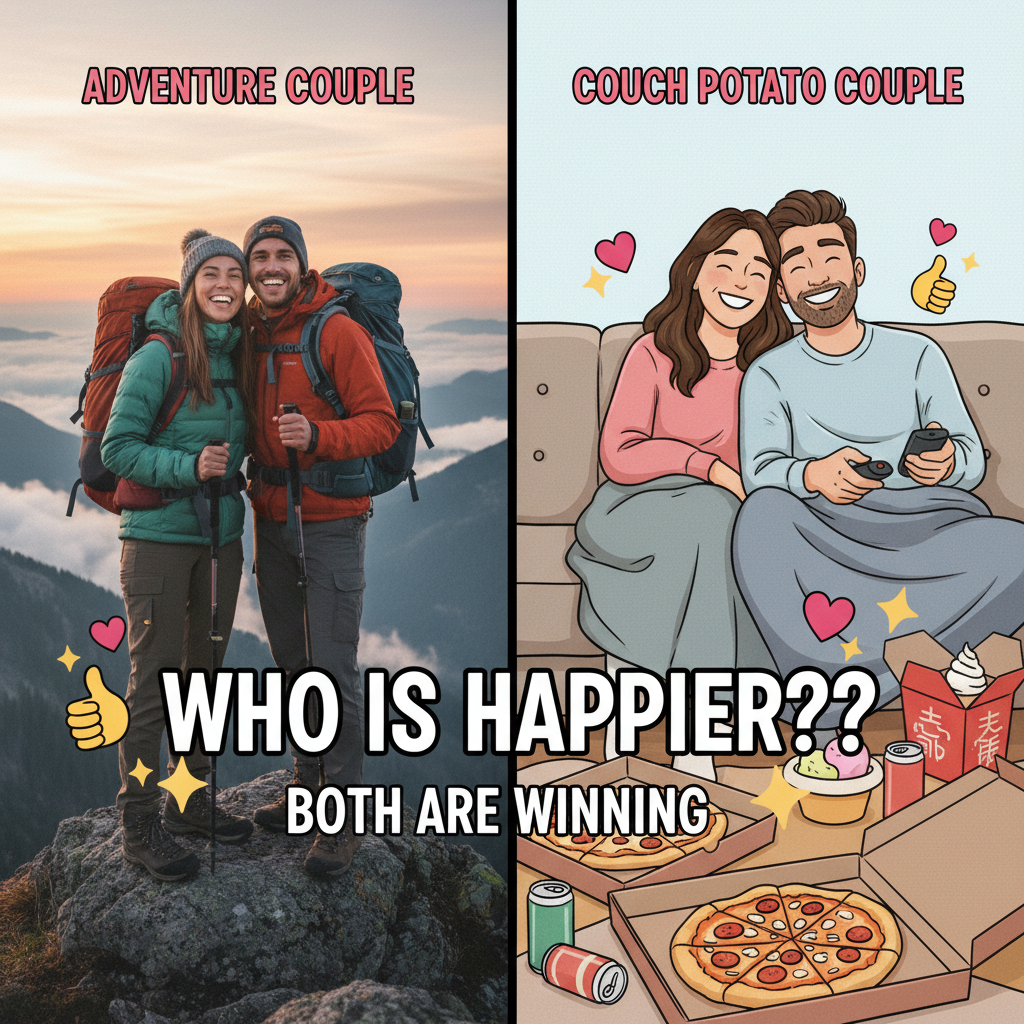 Dating app bio: 'Loves adventure.' First date: 'Can we just get takeout and watch Netflix?' #NailedIt