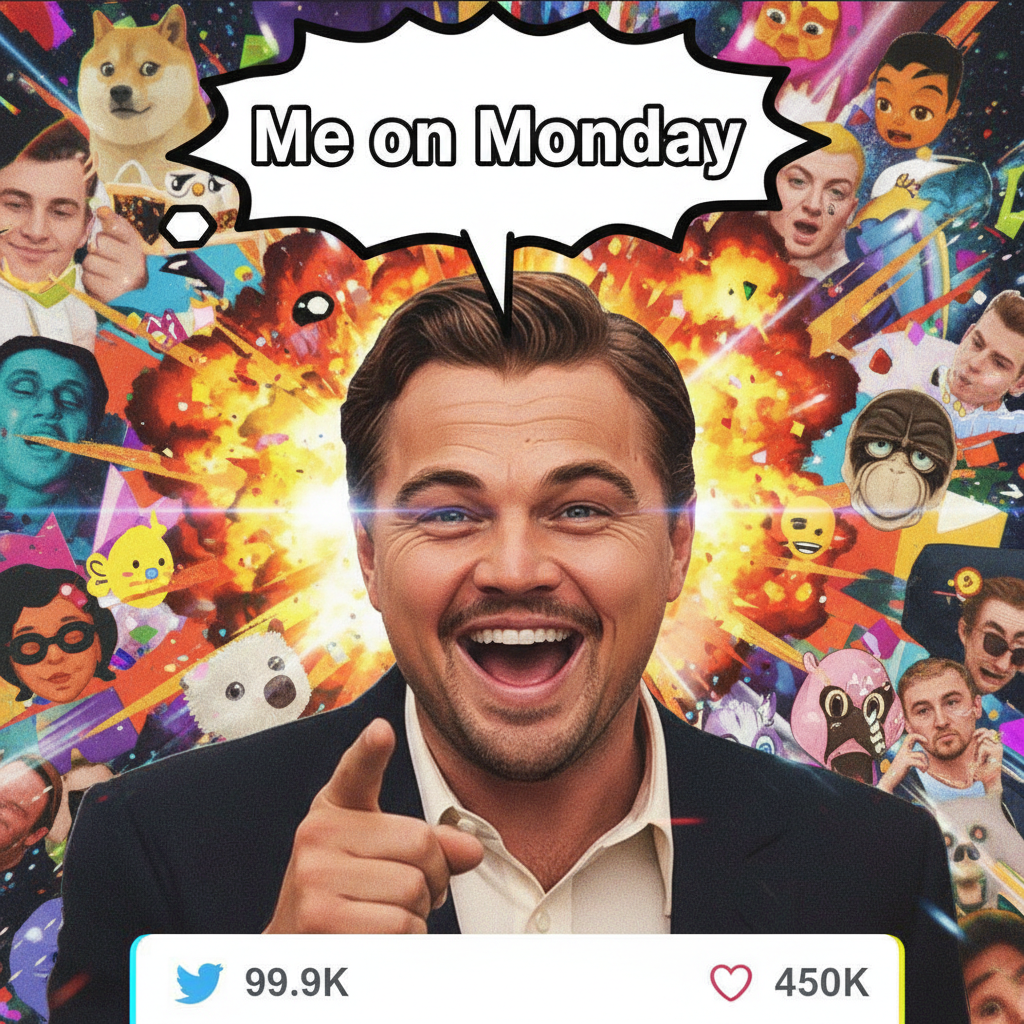 When the celebrity meme reaction perfectly captures your mood on a Monday morning.