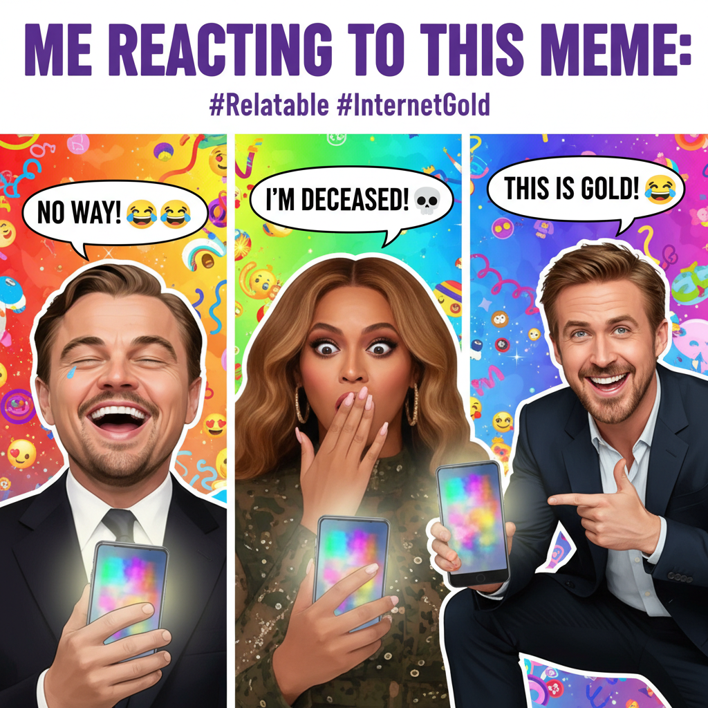 When a meme hits so hard even celebrities can't keep a straight face. Their reactions are gold!