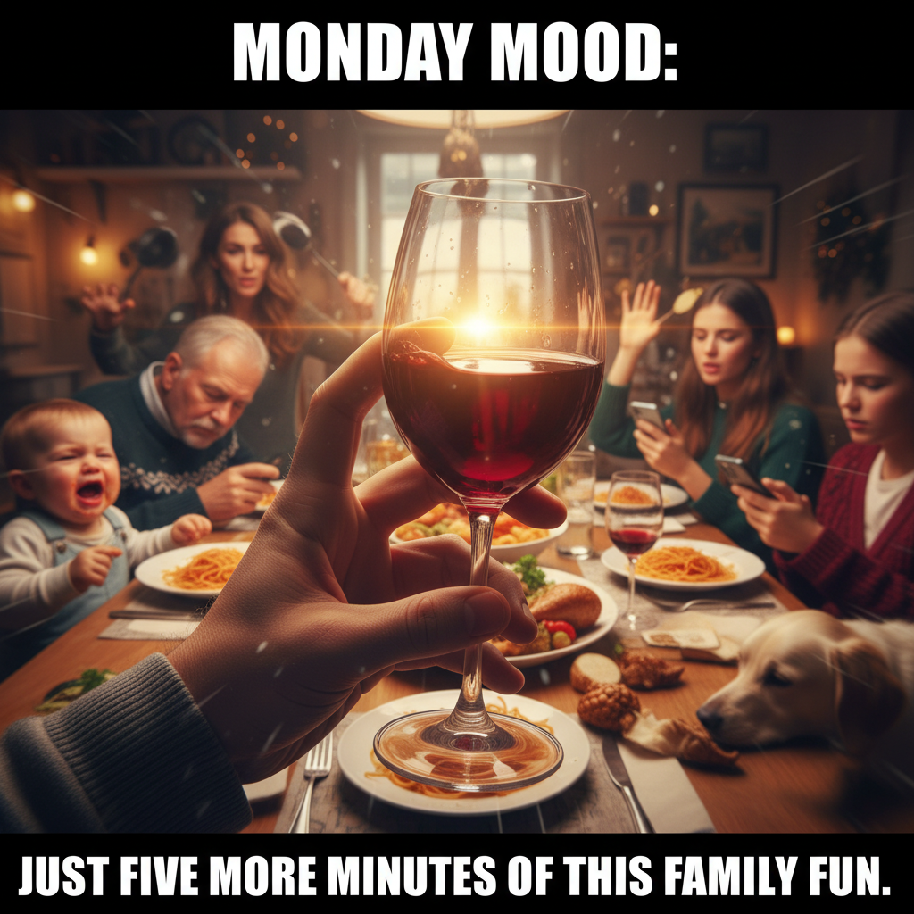 Aunt Carol just asked if I'm 'still single.' Pass the wine.