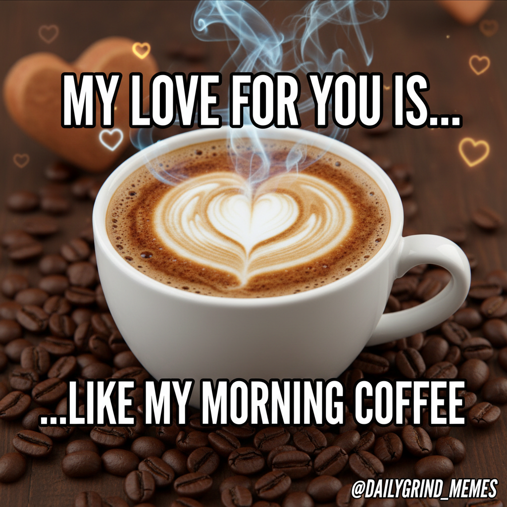 My blood type is coffee. My love language is a fresh brew. My therapist is my barista.