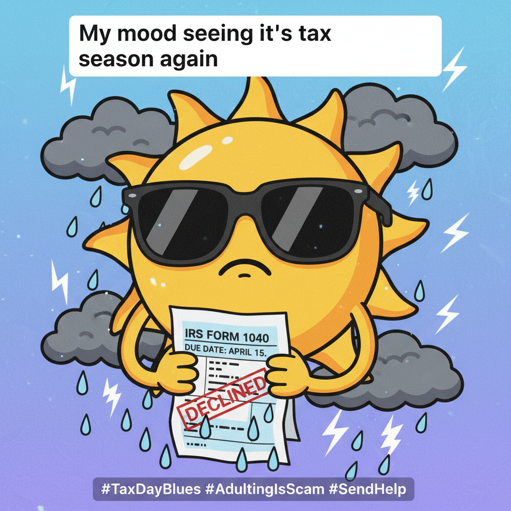My seasonal depression just filed a tax return for emotional damages.