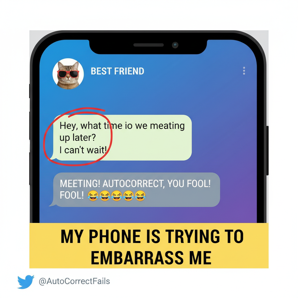 Autocorrect just changed 'meeting' to 'meating'. My boss is going to think I'm a cannibal. 🤦‍♀️