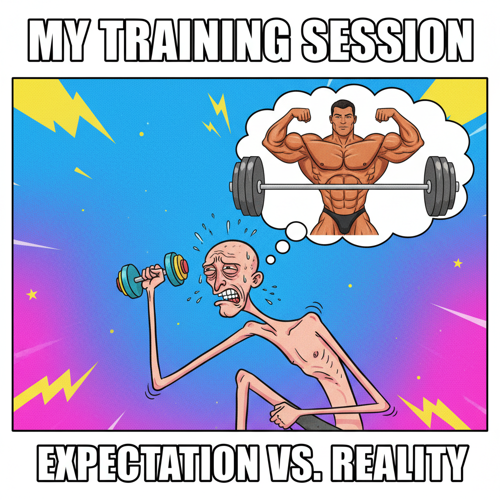 Me at the gym: *lifts 2lb dumbbell* My brain: 'You're basically The Rock now.'