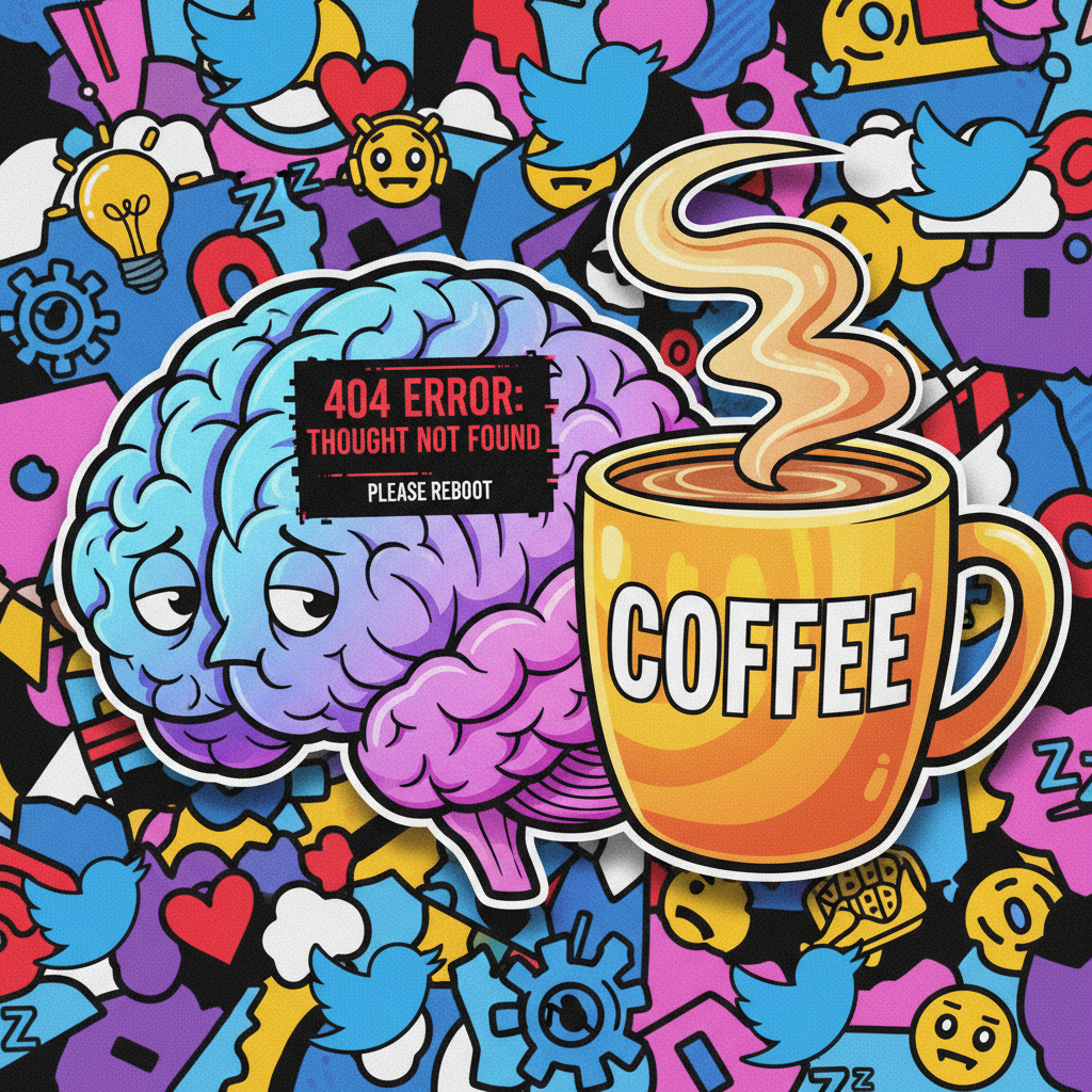 My brain on Monday morning: 'Error 404: Motivation not found.' ☕️