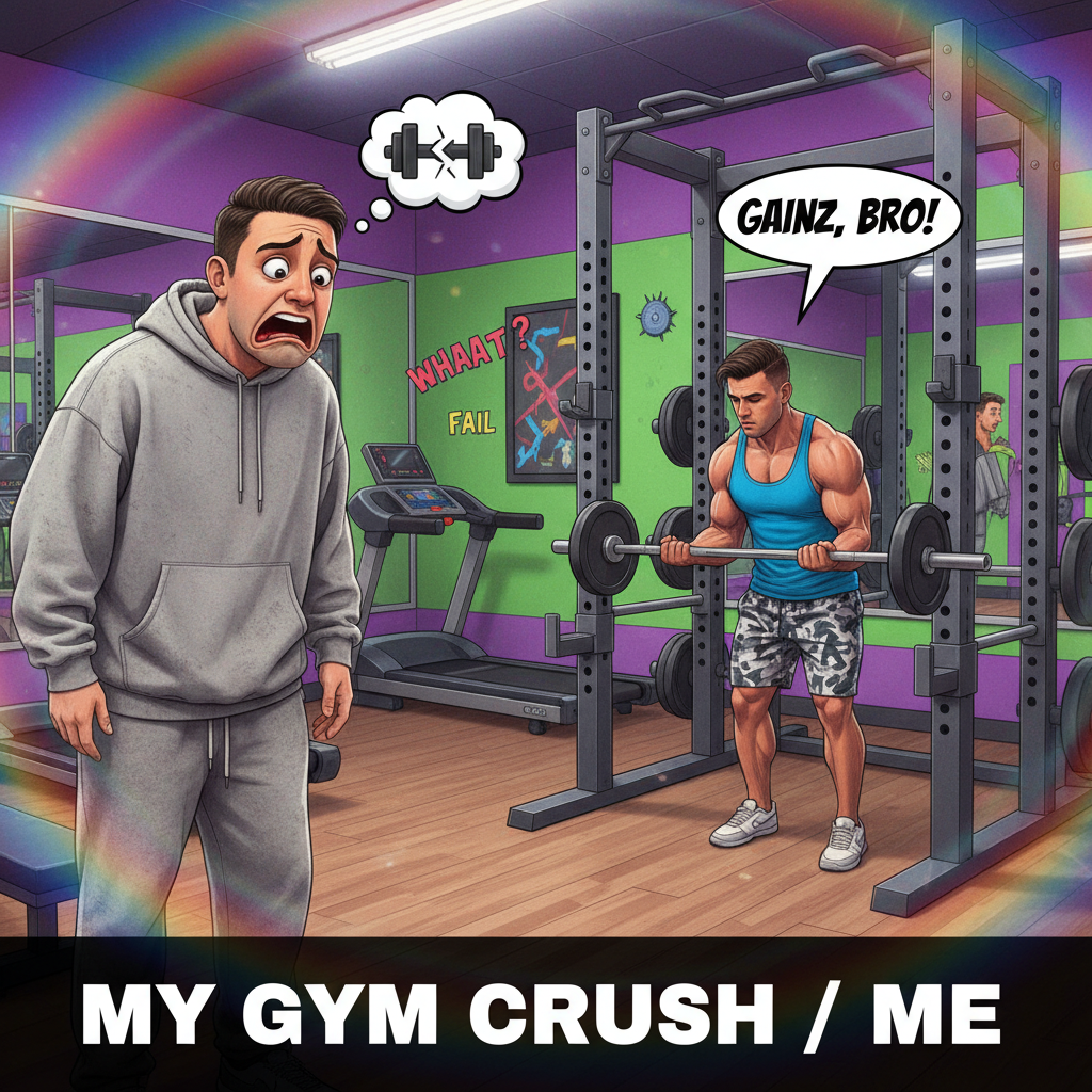 Just saw someone curling in the squat rack. My soul left my body. 💀 #GymHumor