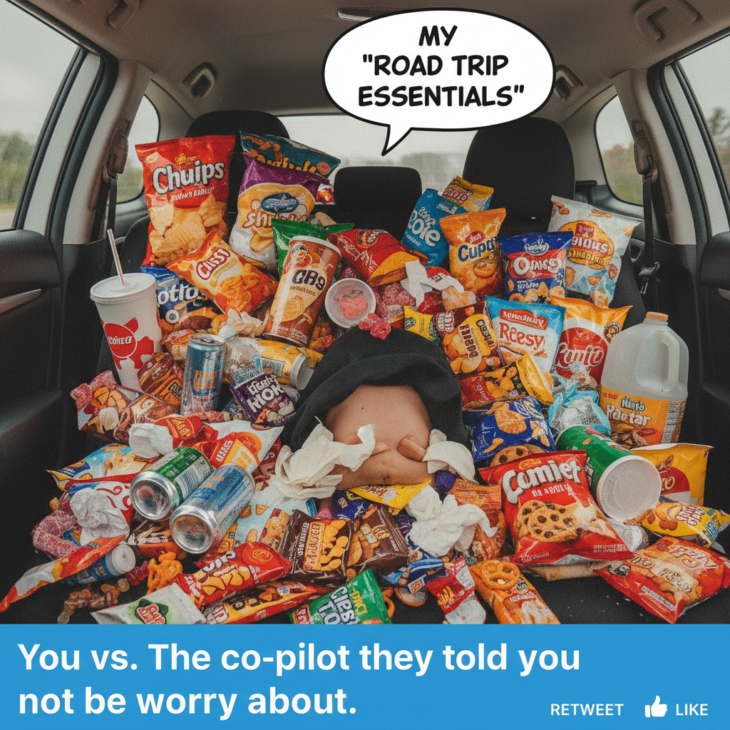Road trip snacks: 80% of the budget. Actual driving: 20%.