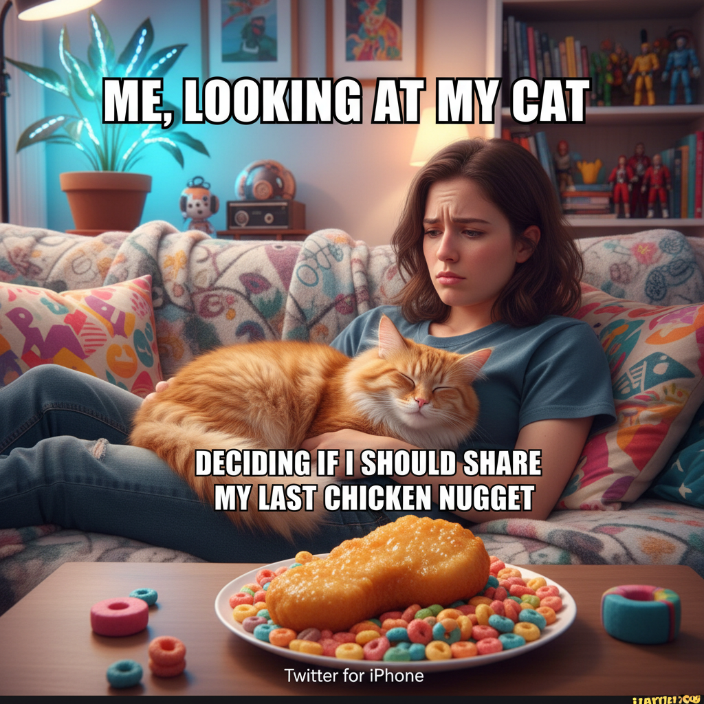 Friday night plans: clubbing. Friday night reality: debating if my cat wants a second dinner.