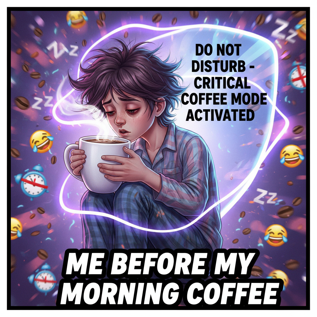 My blood type is coffee. My love language is a freshly brewed pot. Don't talk to me before my second cup.