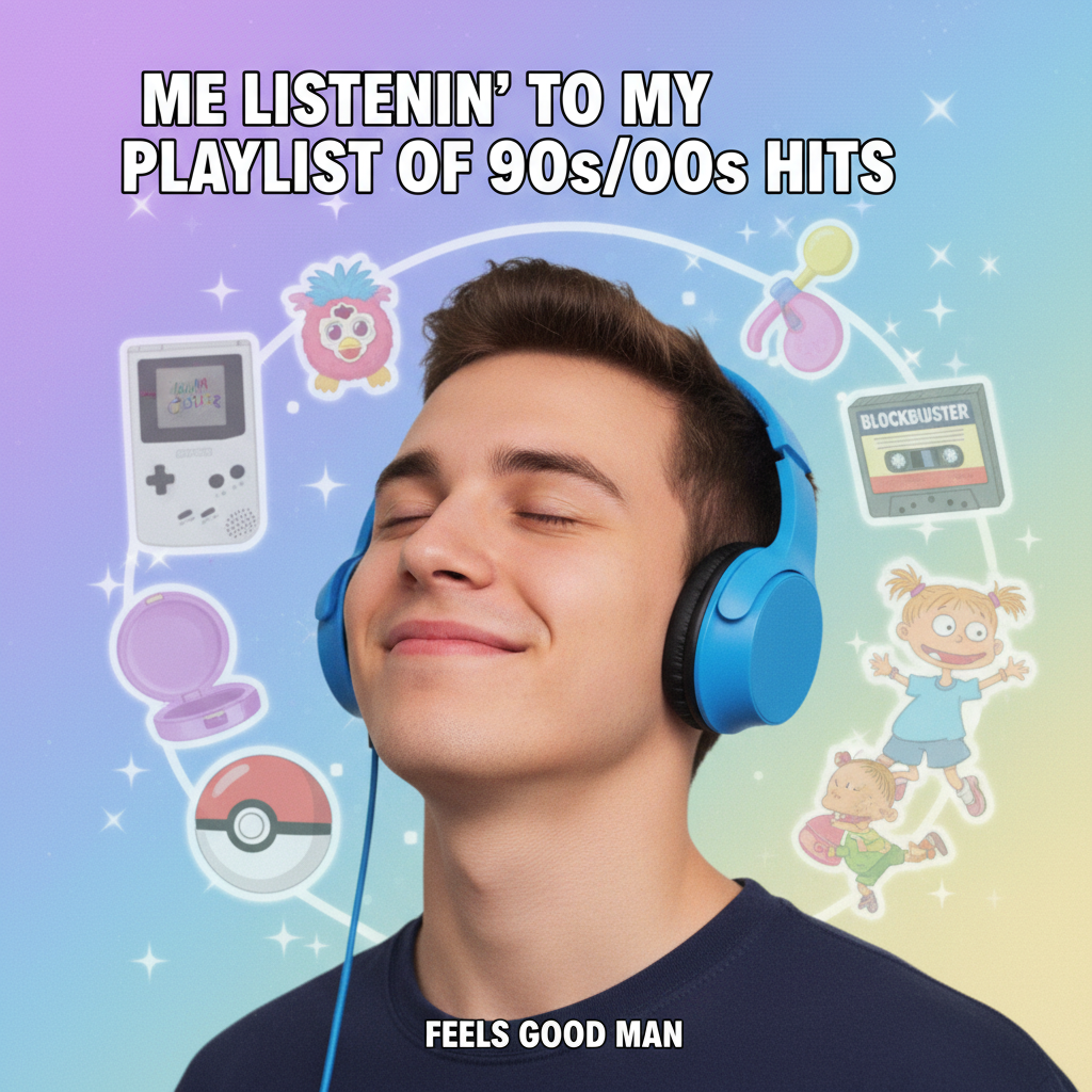 Hearing that one song from your childhood hits different. Instant time travel.