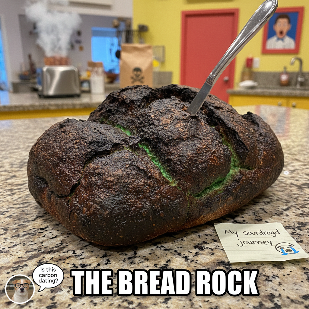 Attempted to bake bread. Ended up with a rock. My ancestors are ashamed.