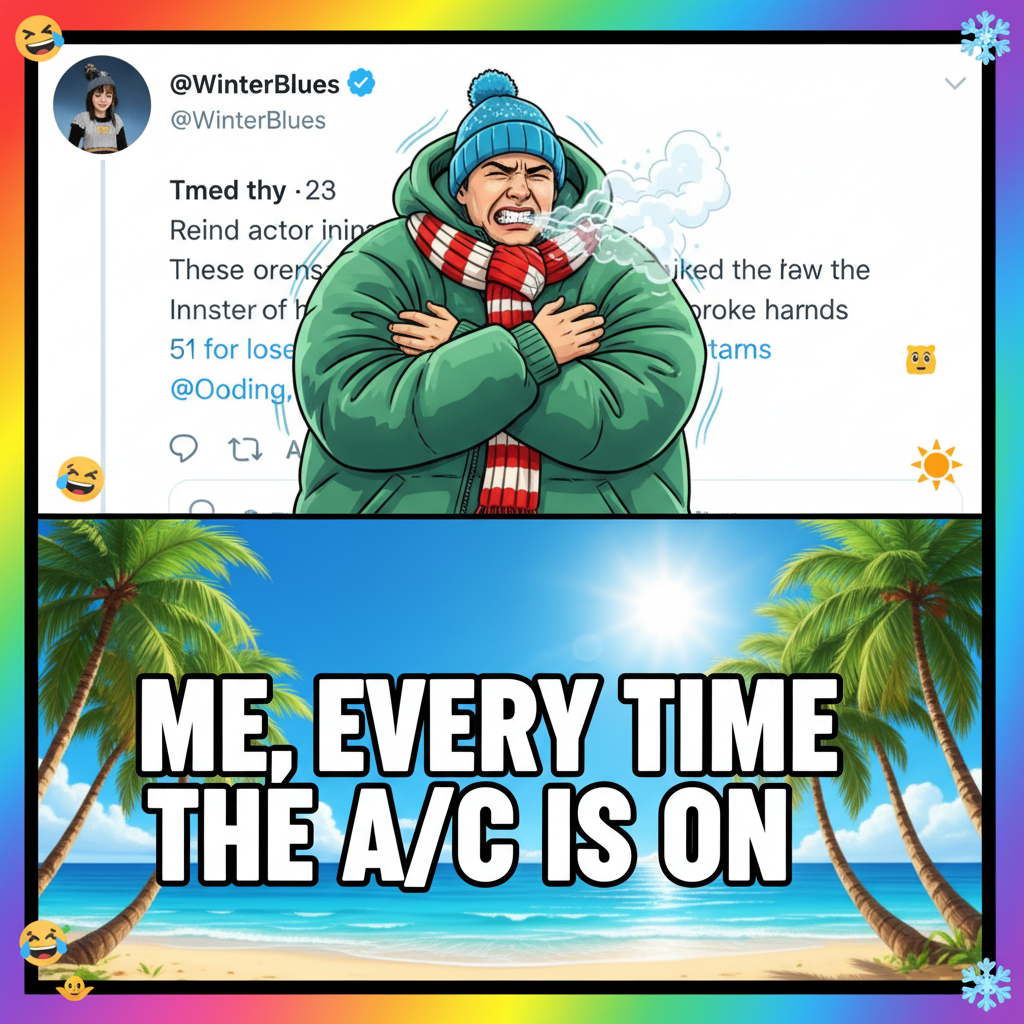 It's 70° and sunny. Someone in Florida is still complaining it's 'chilly'.