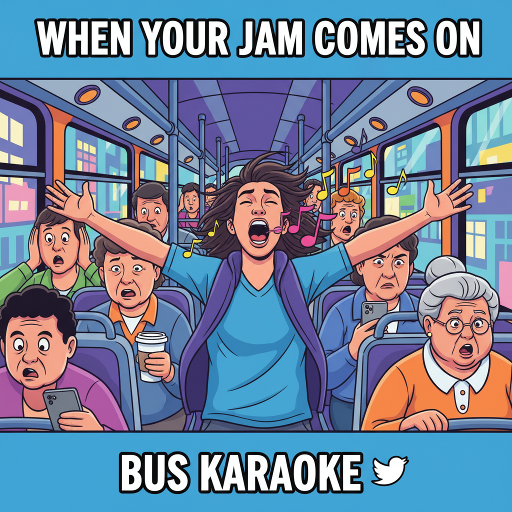 Just witnessed a full-blown opera on the 32B bus. Never a dull moment. #PublicTransport