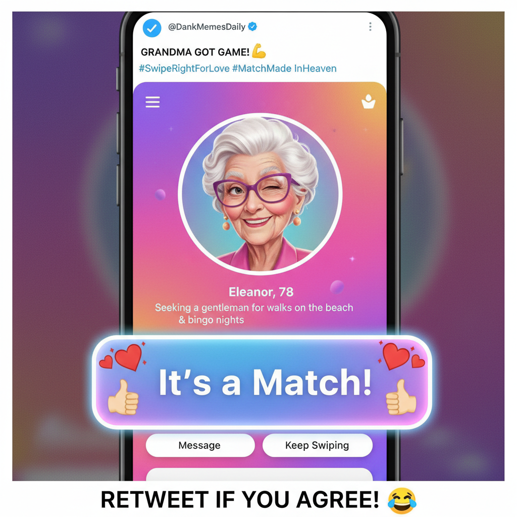 Matched with my ex's mom. This is fine. Everything is fine. #DatingAppDisaster