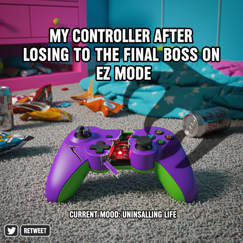 My controller just flew across the room. It wasn't my fault, the game cheated.