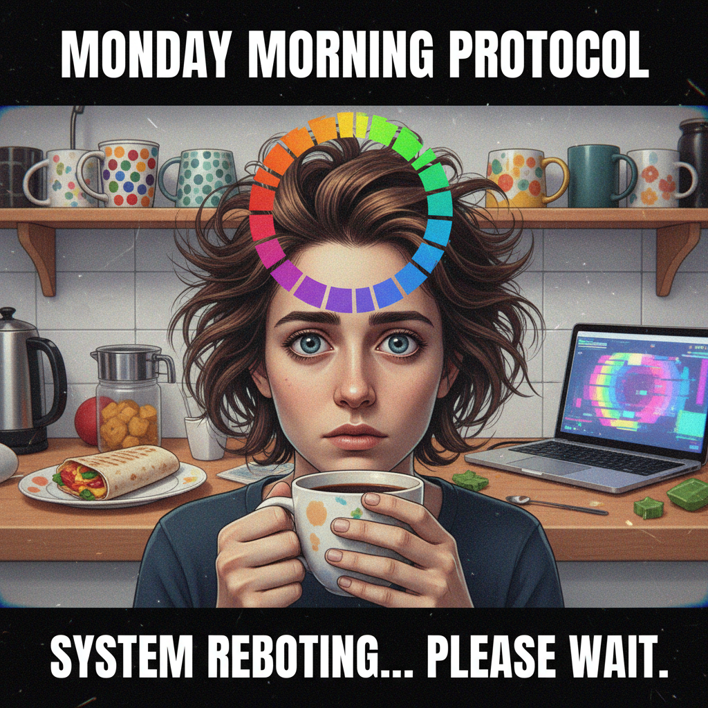 My brain on Monday morning: buffering... buffering... still buffering.