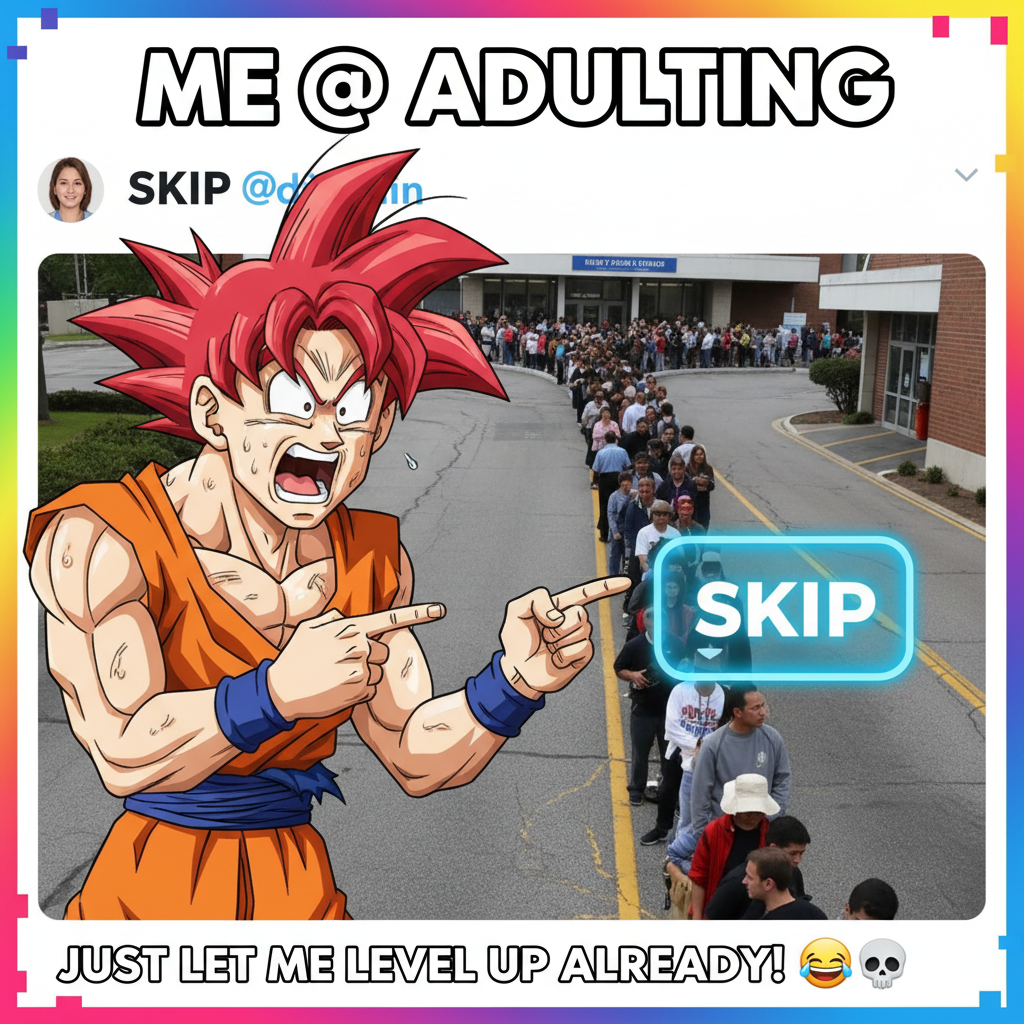 My reaction when real life doesn't have a 'skip intro' button. #AnimeLife