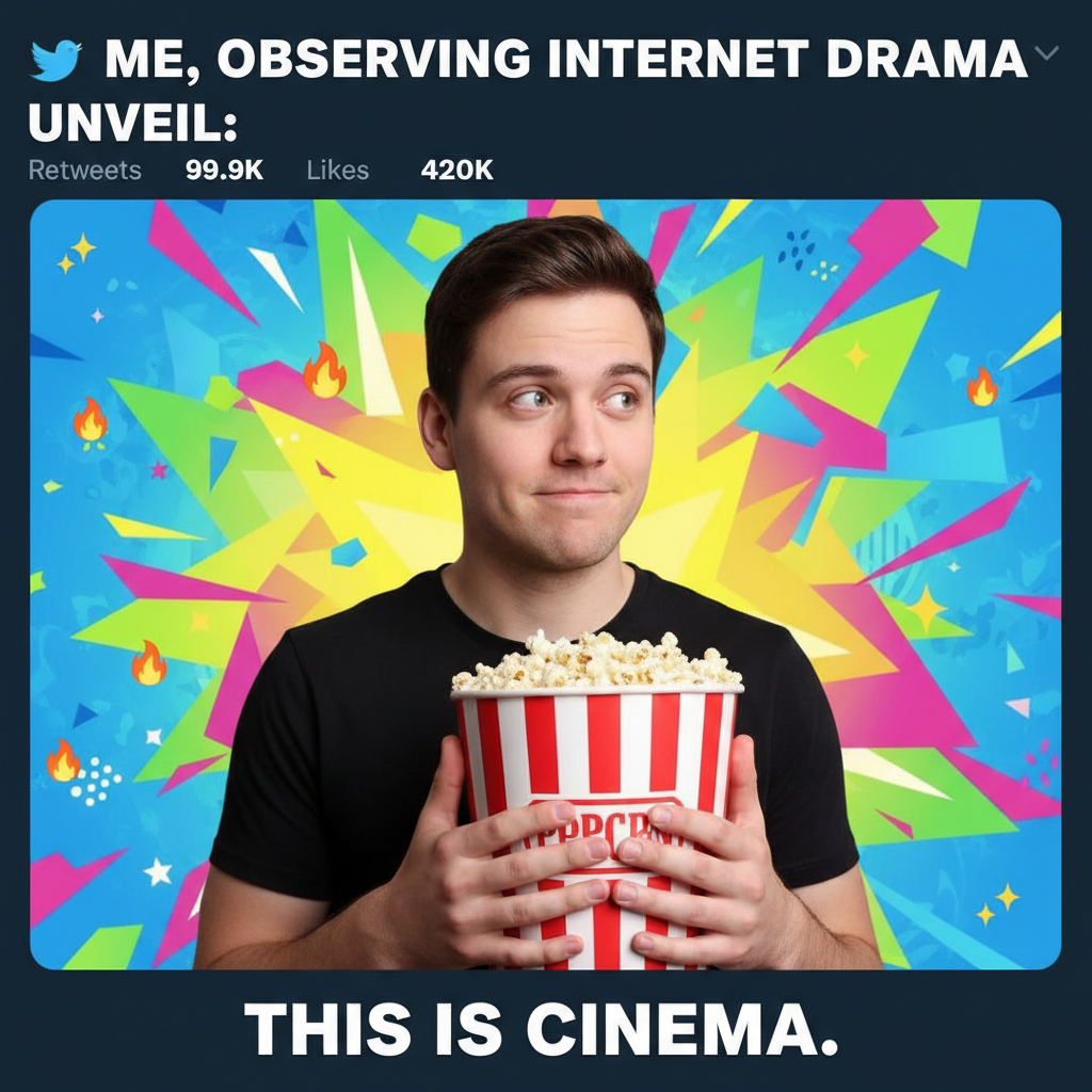 Me watching literally any celebrity drama unfold: *insert popcorn emoji*