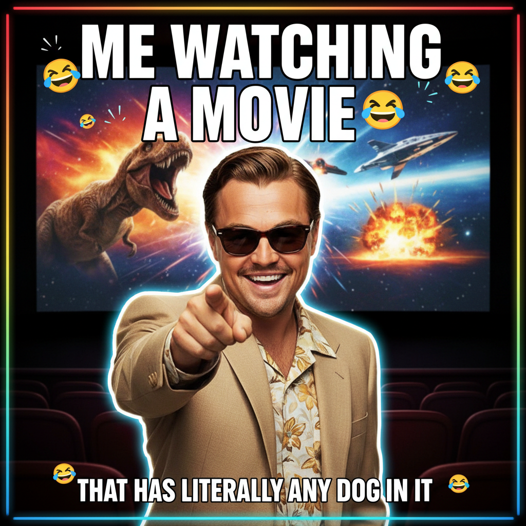 Me reacting to literally any plot twist in a movie. *Leo DiCaprio pointing meme*