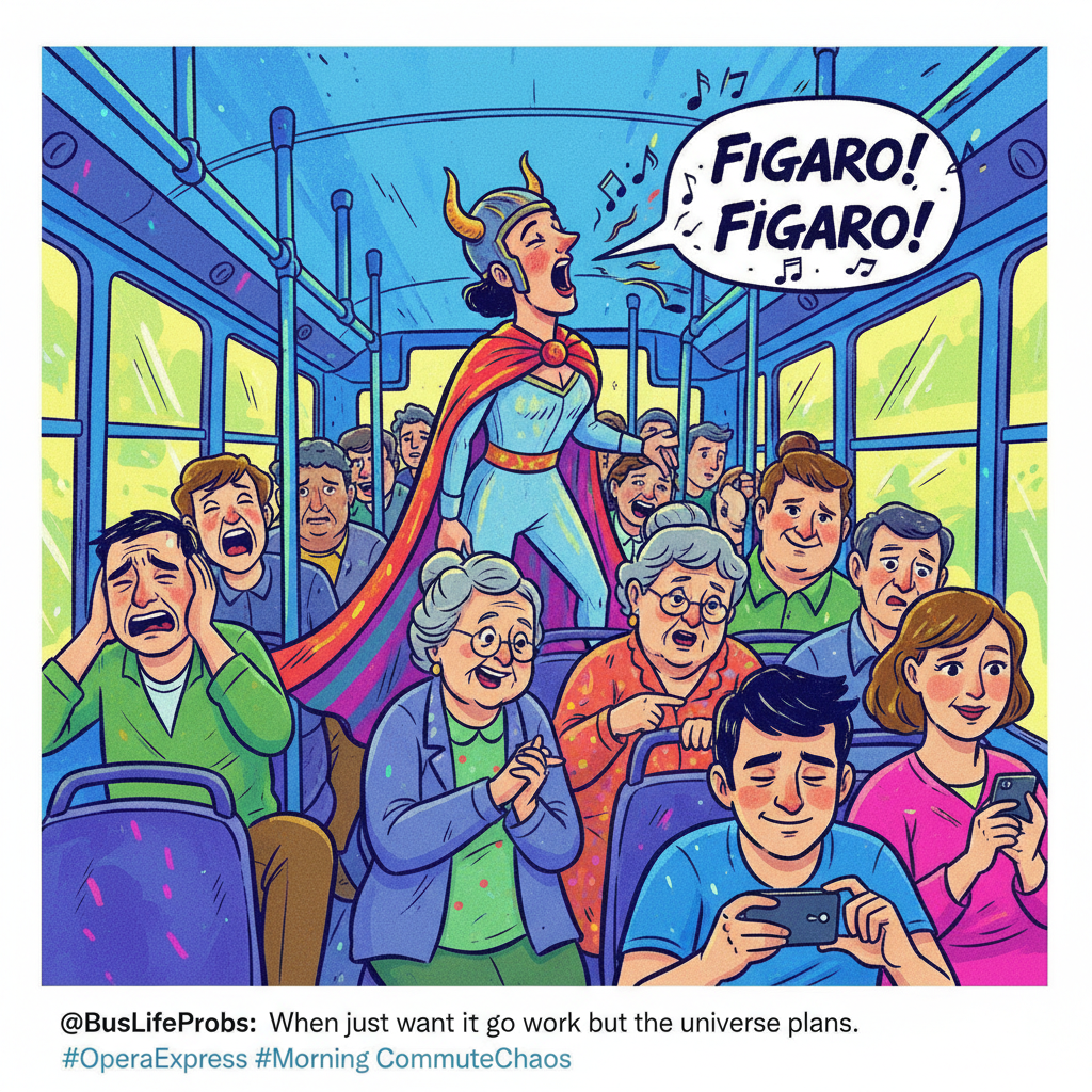 Just witnessed a full-on opera performance on the bus. Public transport is wild.