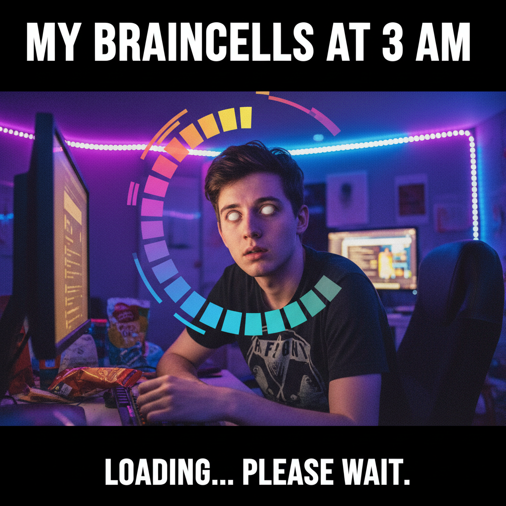 My brain on Monday morning: buffering... buffering... still buffering.