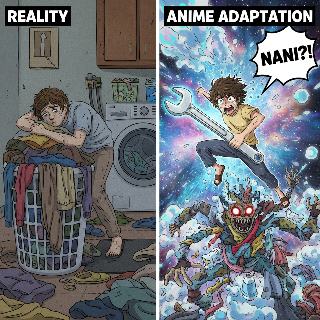 Me trying to adult vs. how I'd react if I were an anime character. #AnimeLogic