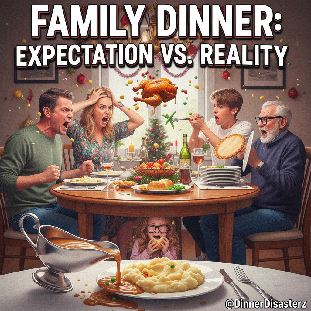 Holiday dinner: where 'pass the gravy' quickly turns into a debate about politics.