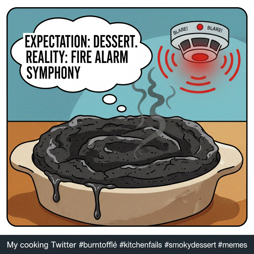 Tried to make a soufflé. Now my smoke detector sounds like a siren.