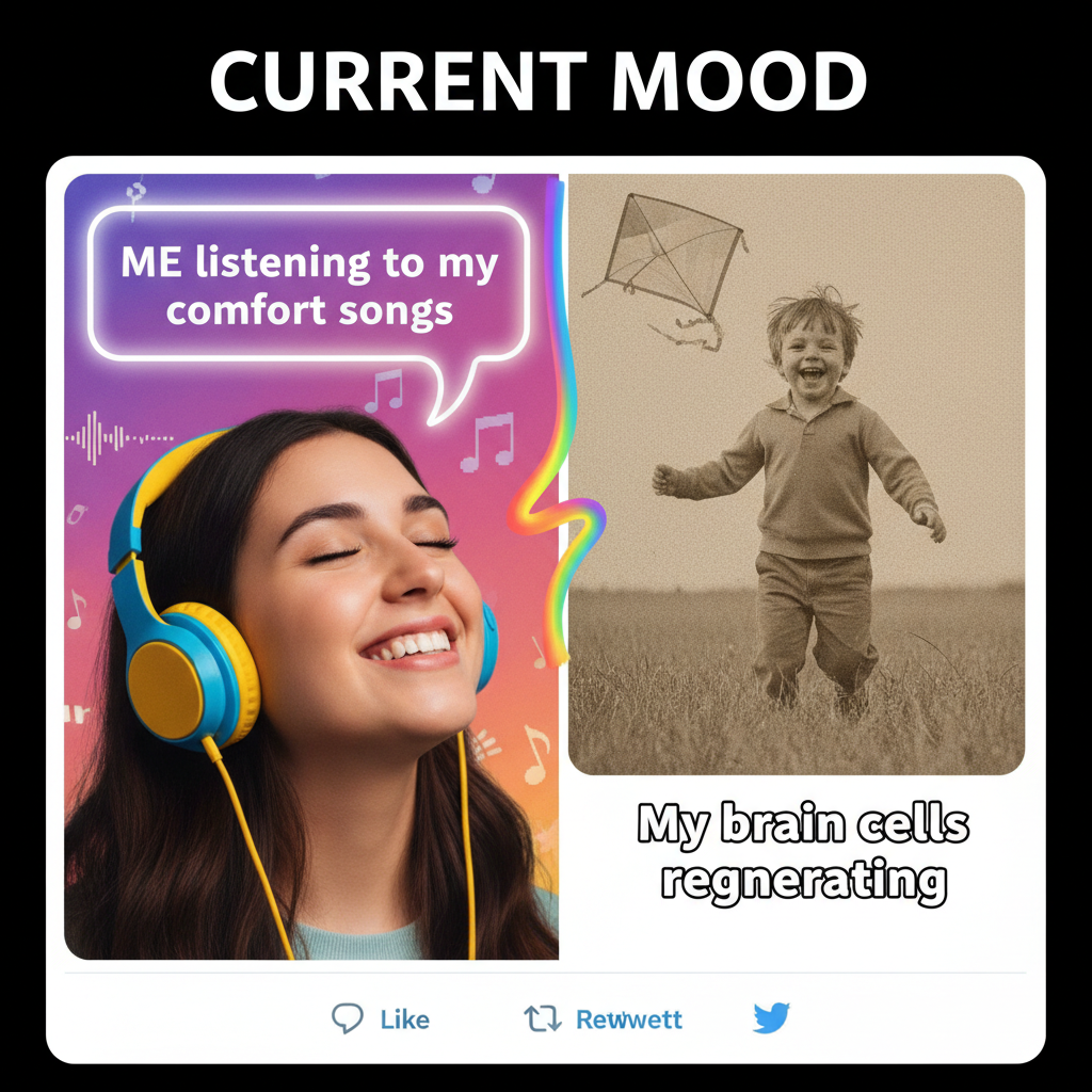 Hearing that one song from your childhood and suddenly you're 8 again.