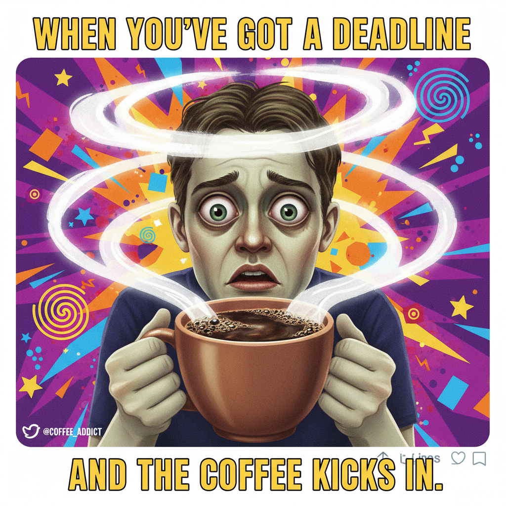 My blood type is coffee. My personality type is also coffee. Send help (or more coffee).
