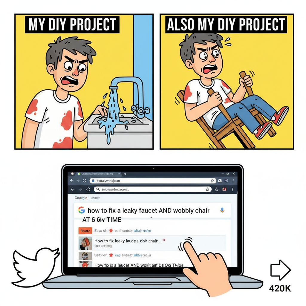 Adulting is just Googling 'how to fix [basic household item]' every other day.