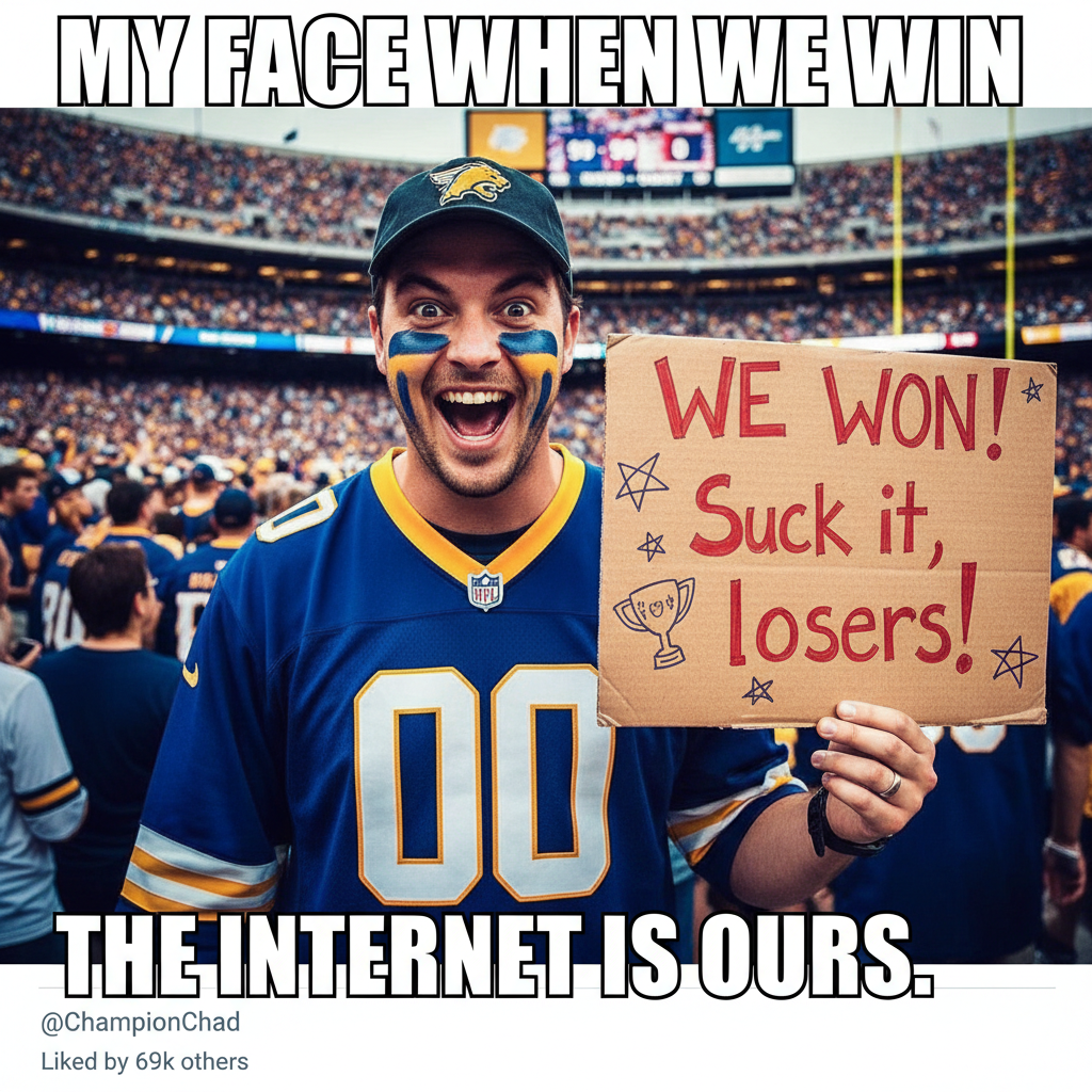My team won, so I'm legally required to remind everyone for the next 7-10 business days.