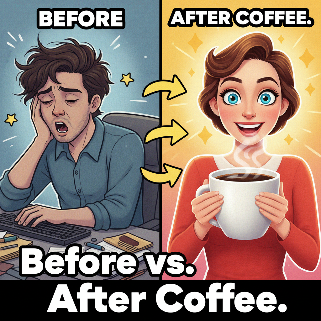 My blood type is coffee. My personality type is also coffee.