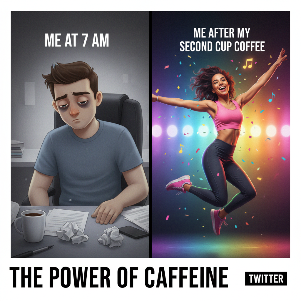 My social battery after 2 hours at a party vs. my extrovert friend after 10 hours.