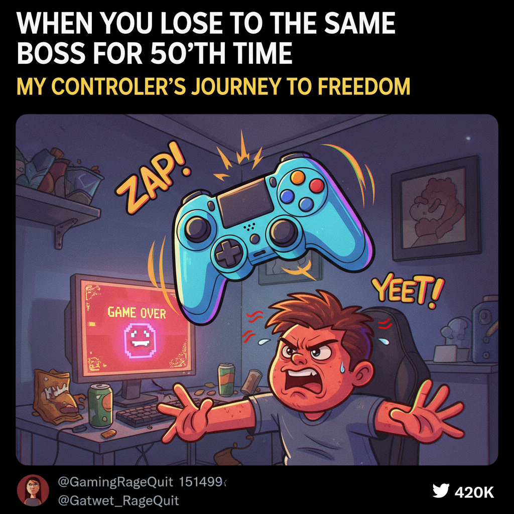 My controller just flew across the room. It wasn't my fault, the game cheated.