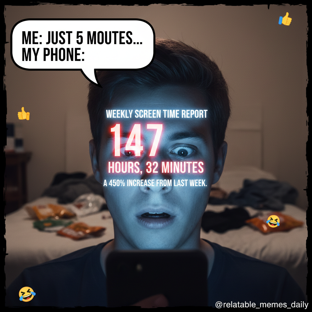 My screen time report is basically a memoir of my life. Send help.